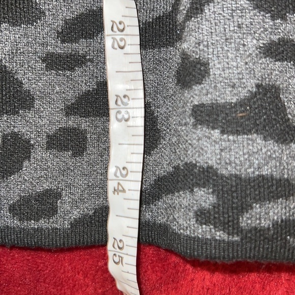 Vex & Co black grey zipper Pull cardigan sweater Sz L - Picture 6 of 12